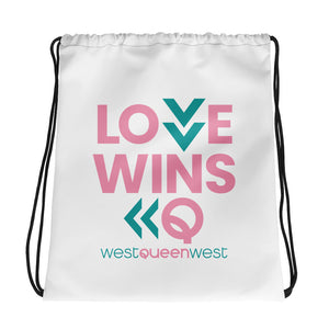 LOVE WINS Drawstring bag