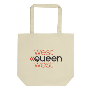 WQW Stacked Logo Eco Tote Bag - White