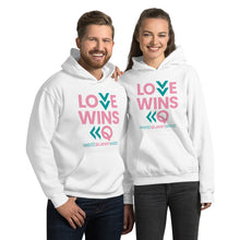 Load image into Gallery viewer, LOVE WINS Unisex Hoodie - White
