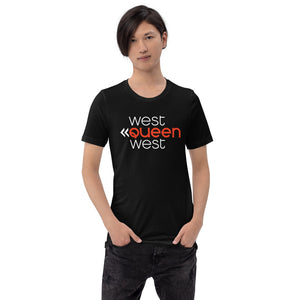 WQW Stacked logo Short-Sleeve Unisex Tee - Black